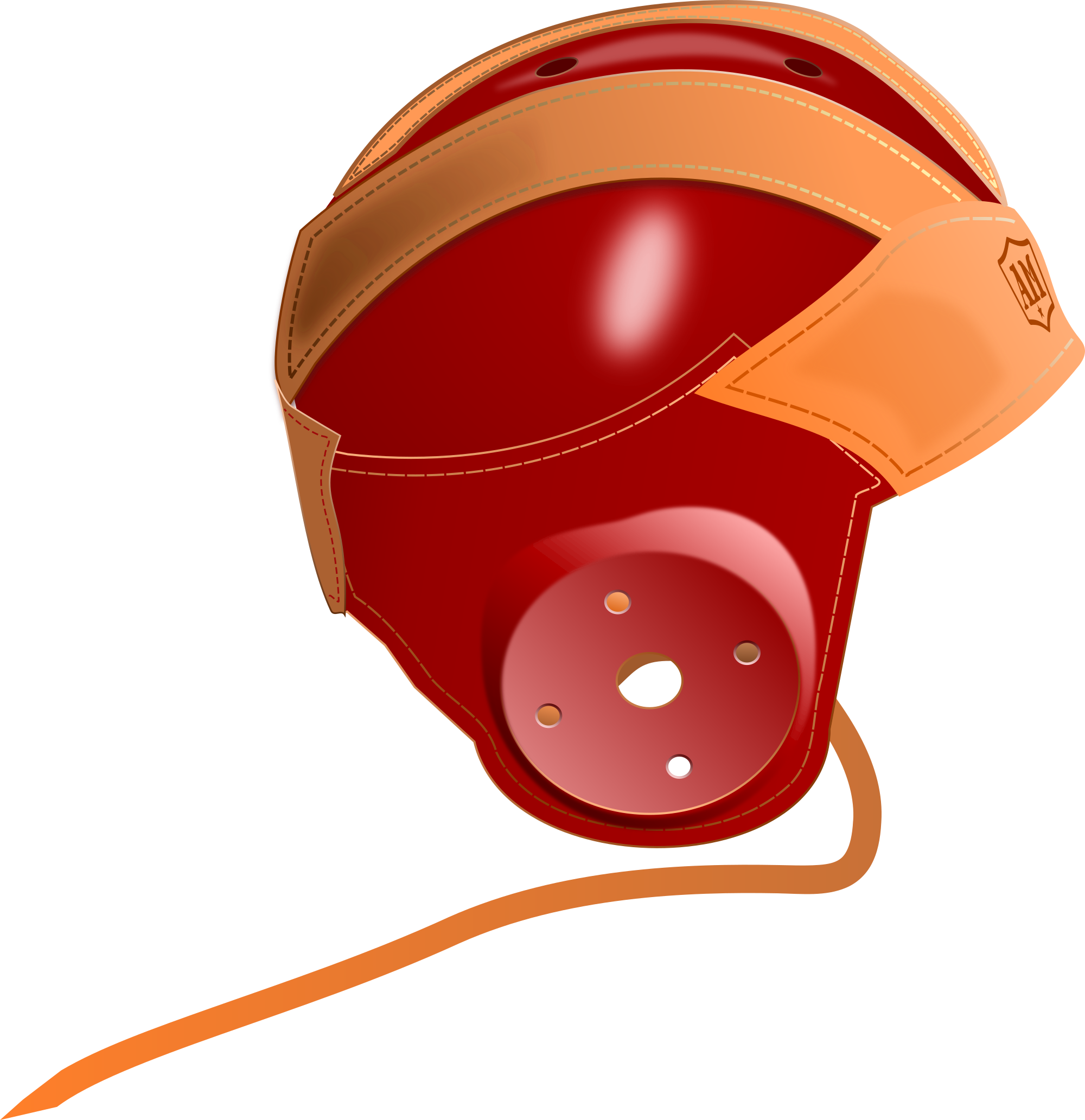 Football Helmet Clipart Png - Old Football Helmet Png (958x989), Png Download