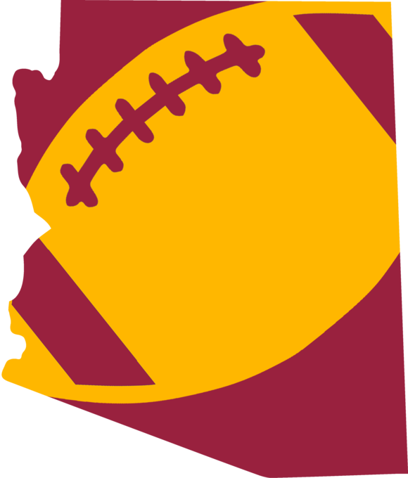 Arizona Football Design - American Football (580x680), Png Download