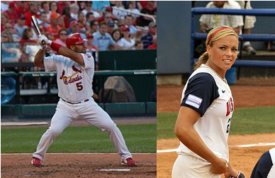 Hitting A Fastball Requires More Than Just Quick Reactions - Albert Pujols (441x330), Png Download
