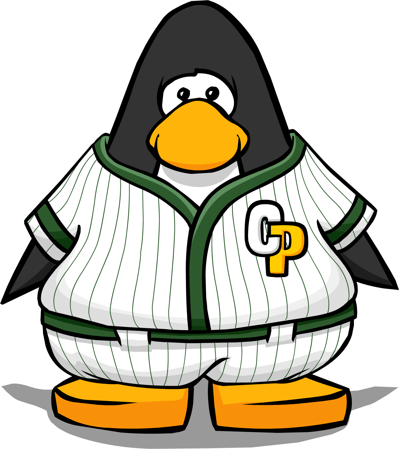 Green Baseball Uniform From A Player Card - Club Penguin Sport Baseball (1380x1555), Png Download