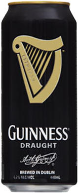 Guinness Draught Beer Can (312x559), Png Download