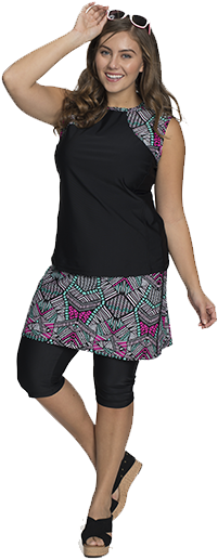 Plus Size Plus Size - Woman Dress Deep Green 3 4 Bathwing Sleeves (350x535), Png Download