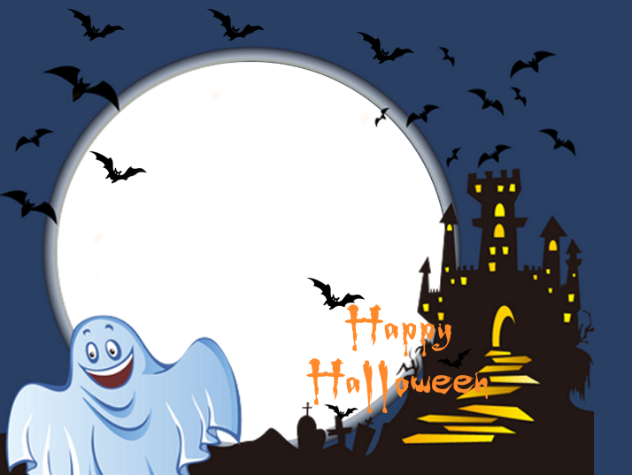 Halloween Frames - Happy Halloween Throw Blanket (714x537), Png Download