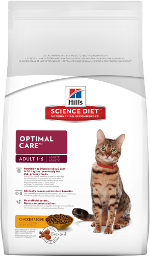 Hill's® Science Diet® Adult Optimal Care® Original - Hill's Science Diet Optimal Care Dry Cat Food - 16 (500x500), Png Download