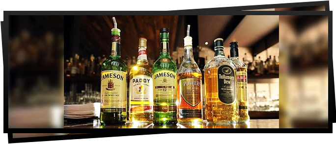 Liquors Guinness And Harp - Birra E Whisky Irlandese (684x294), Png Download