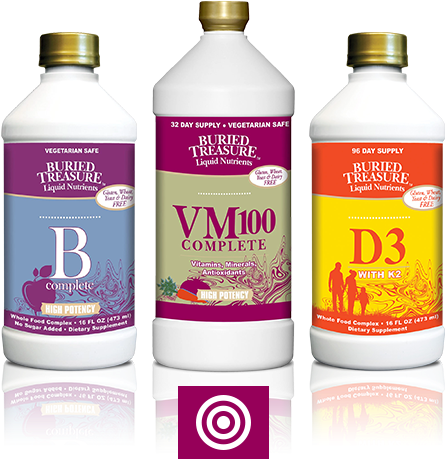 Multi Vitamin - Buried Treasure Vm-100 Complete Liquid Vitamin - 32 (500x460), Png Download