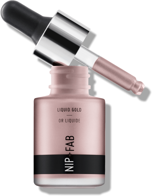 Liquid Gold Highlighter - Nip+fab Make Up Liquid Gold Highlighter 15ml (1000x1000), Png Download