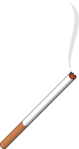 Go Back Gallery For Cigarette Smoke Clipart Ct5o97 - Cigarette Clipart No Background (322x600), Png Download