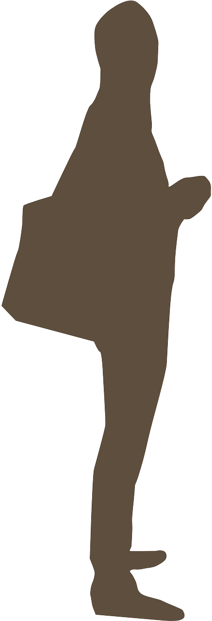 Personas De Compras Siluetas En Png (640x1280), Png Download
