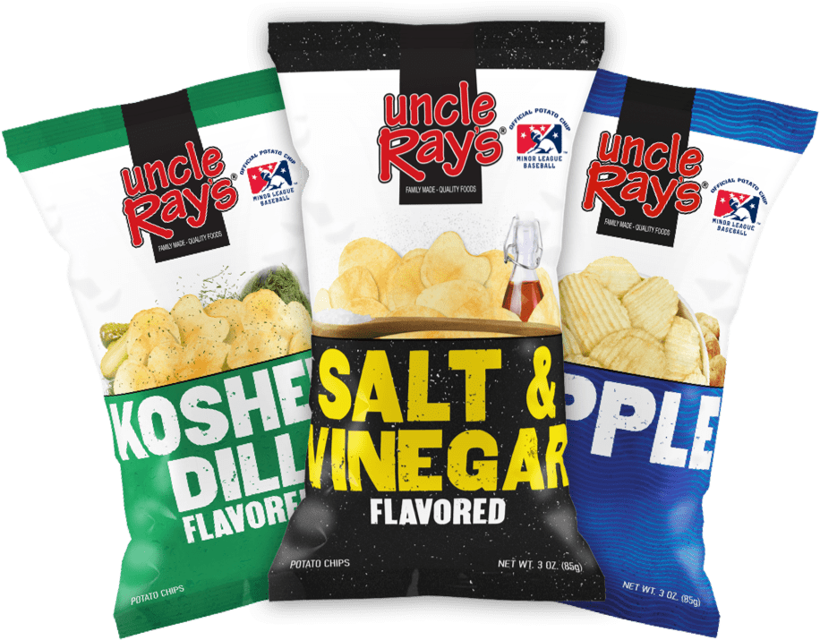 If You Can't Find A Flavor You Like, Somethin's Amiss - Uncle Rays Salt And Vinegar Stickered Potato Chip - (916x715), Png Download