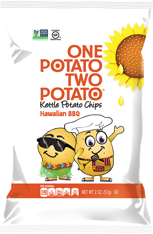 Mix & Match 2oz Bags - One Potato Two Potato Hawaiian Bbq (500x763), Png Download