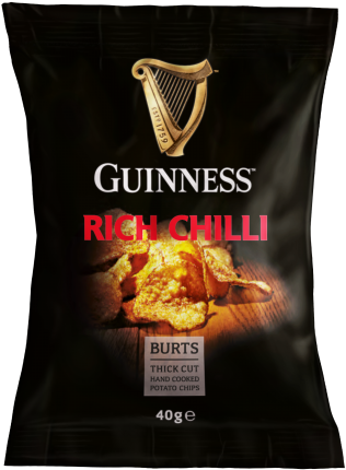 Guinness Rich Chilli Potato Chips 40g (600x600), Png Download