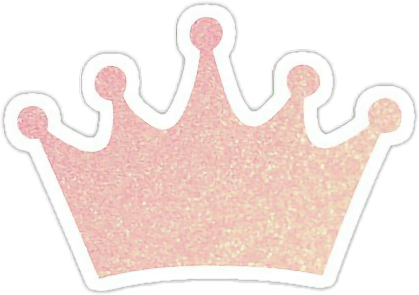 Crown Glitter Pink Yellow Hair Bynisha Freetoedit Image - Royalty-free (828x584), Png Download