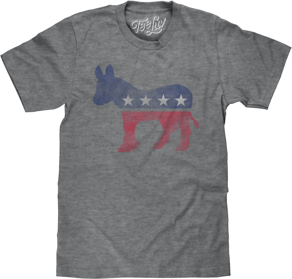 Democrat Donkey - Democrat Donkey Shirt (999x1024), Png Download