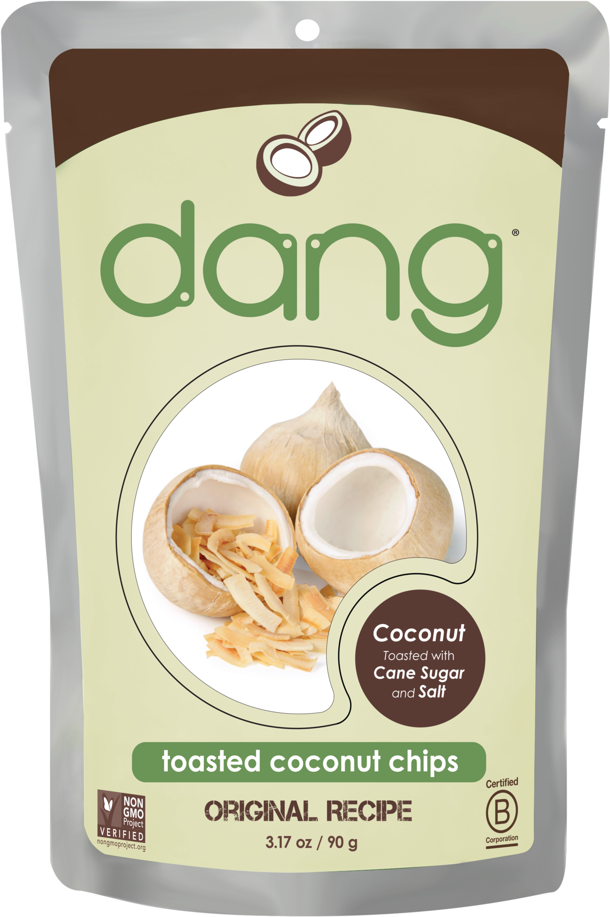 Dang Toasted Coconut Chips - Dang - Toasted Coconut Chips Caramel Sea Salt - 3.17 (1365x2048), Png Download