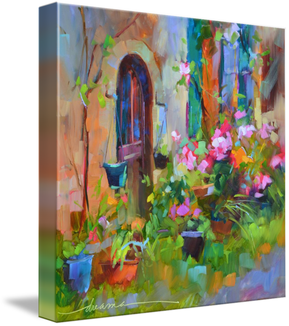 "the Heart Always Knows" By Dreama Tolle Perry - Gallery-wrapped Canvas Art Print 16 X 16 Entitled The (576x650), Png Download