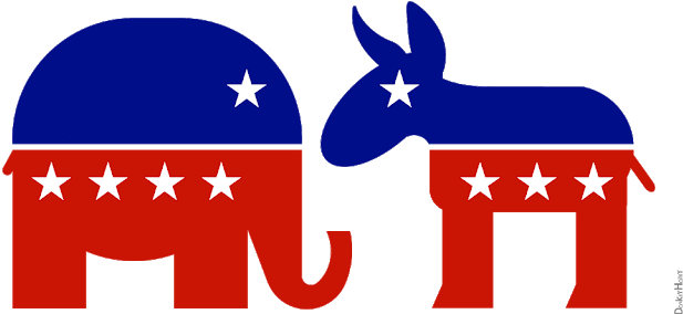 Republican Elephant And The Democrat Donkey - Michael J. Knowles? [book] (640x320), Png Download