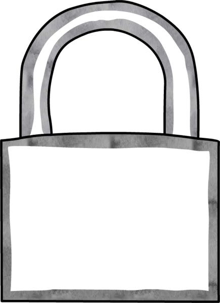 9190363, Padlock Locked - Tote Bag (435x600), Png Download