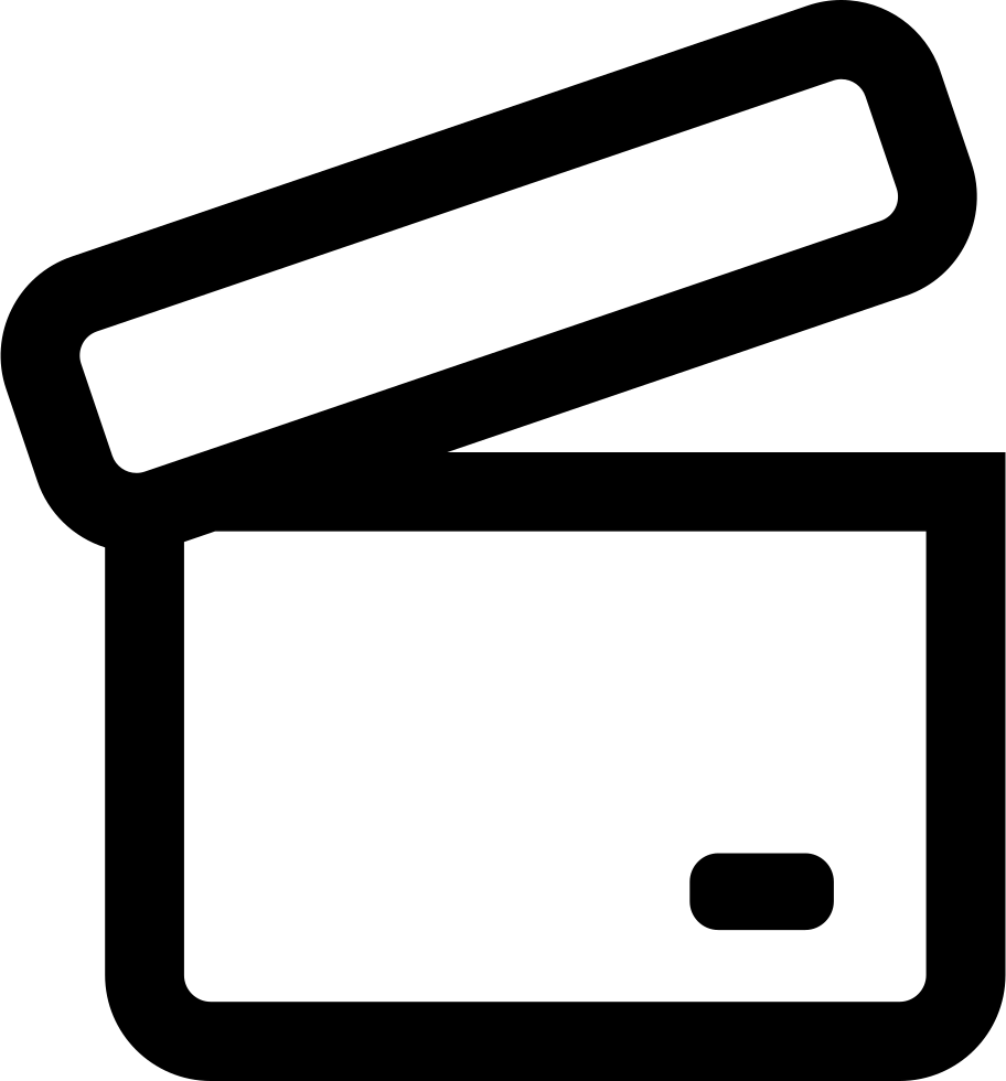 Archive Opened Box Outline Svg Png Icon Free Download (912x980), Png Download