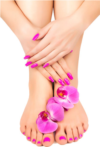 Traditional And Gel Manicures And Pedicures - Manicure En Pedicure (333x500), Png Download