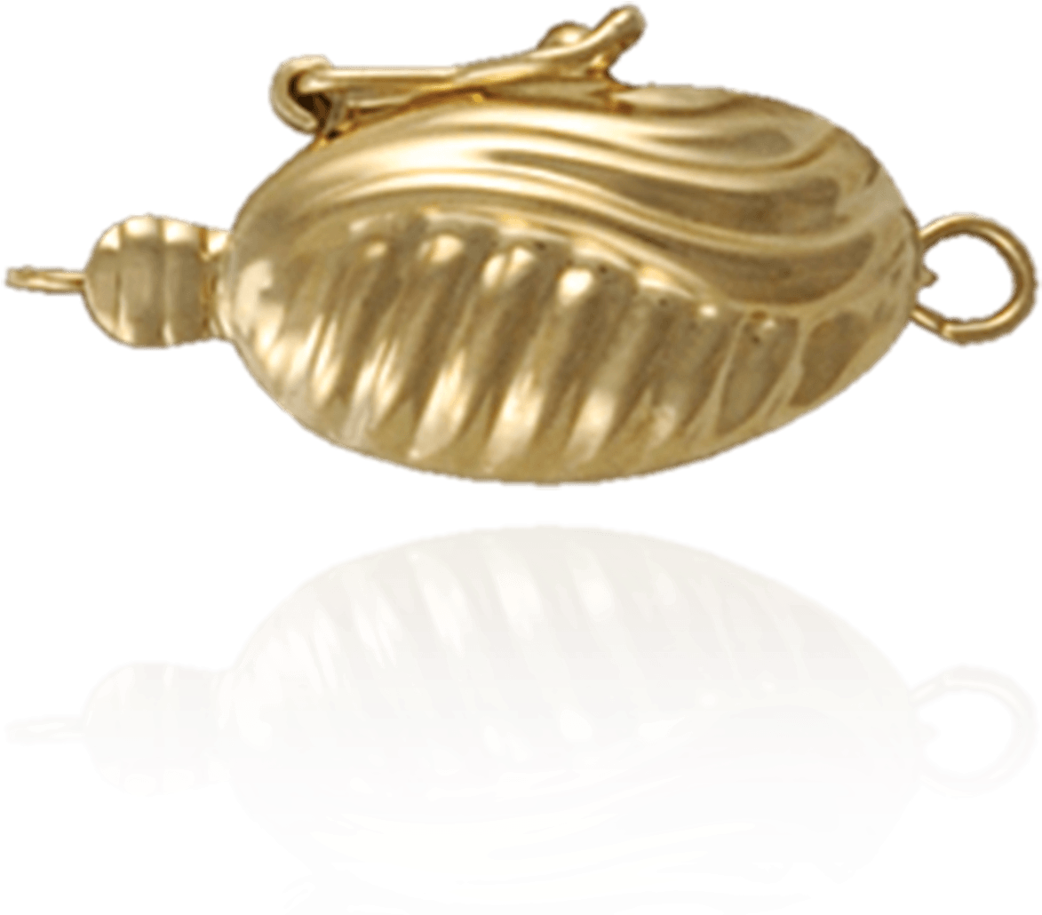 Oval Pearl Clasps With Swirl Design And Safety Lock - Locket (1500x1500), Png Download