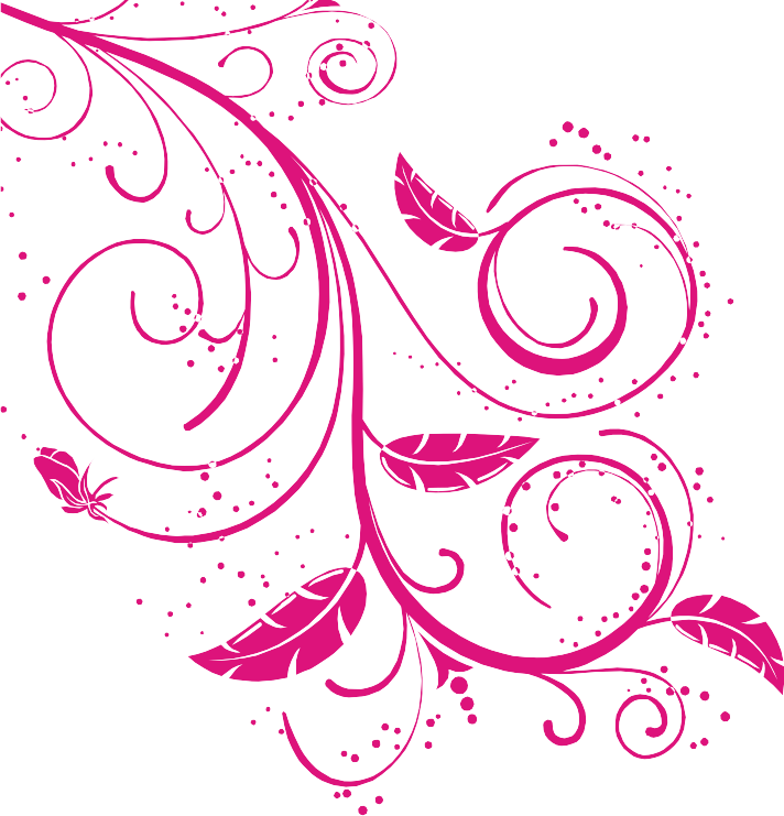 Vector Swirl Designs - Flower Border (712x741), Png Download