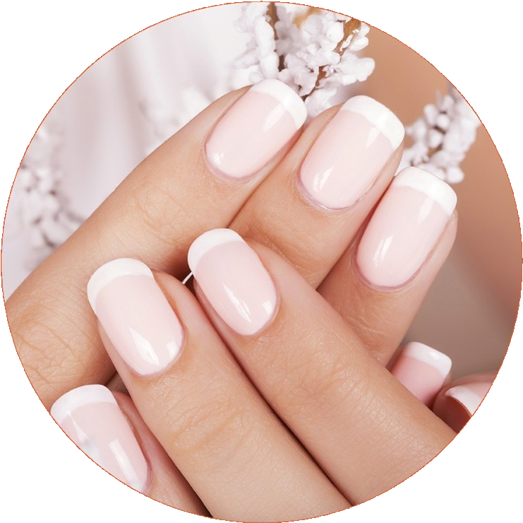 Mani - Full Set Powder Gel Nails (1138x873), Png Download