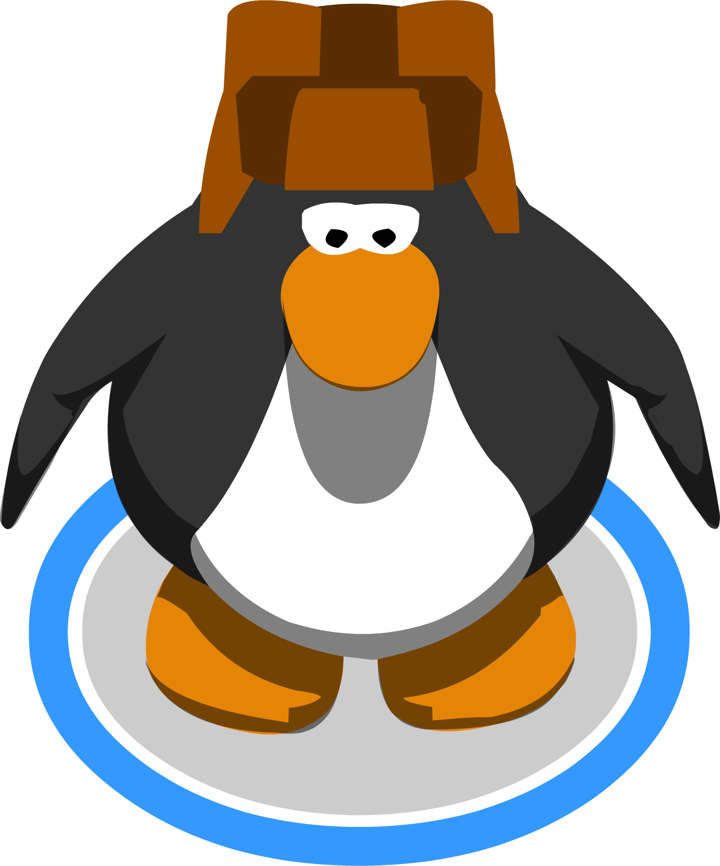 Russian Hat Ig - Club Penguin Mohawk (1482x1783), Png Download