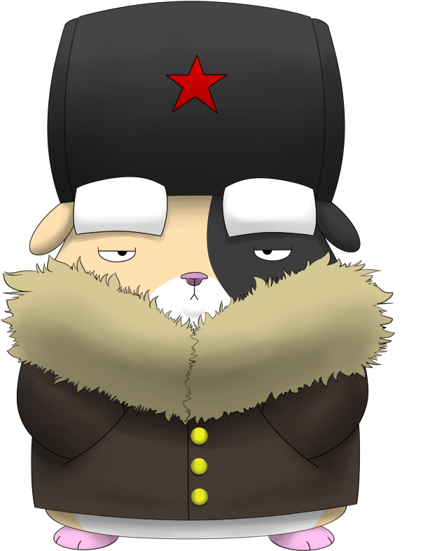 Giggles The Russian Hamster By Orikomi - Hamster With Russian Hat (900x900), Png Download