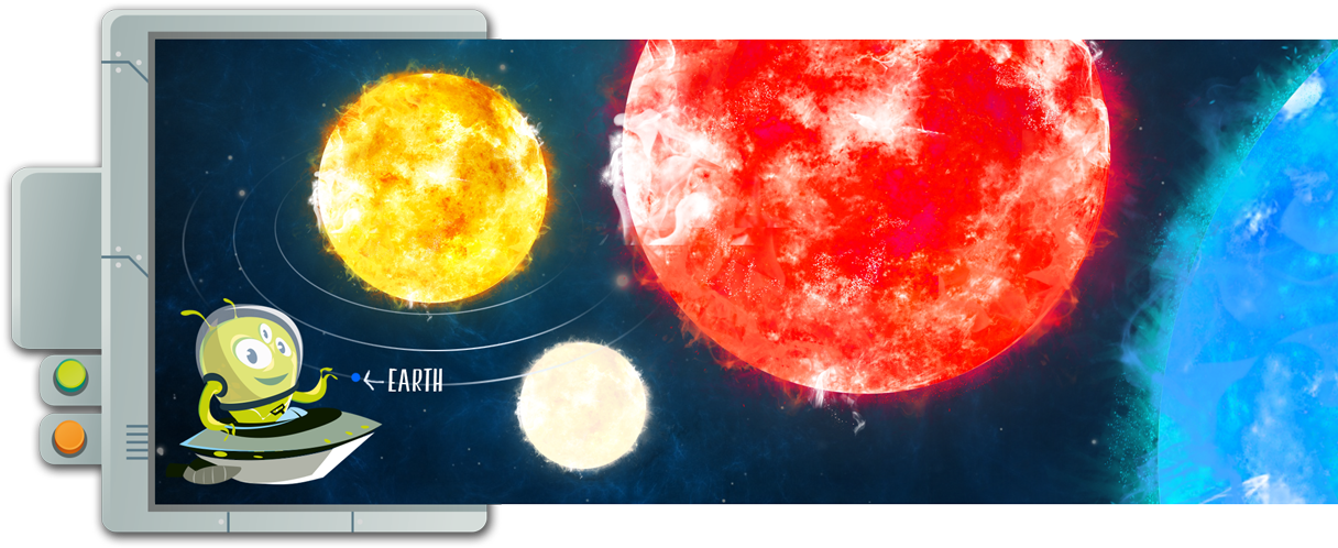 Red Giant And Supergiant - Planet (1219x510), Png Download