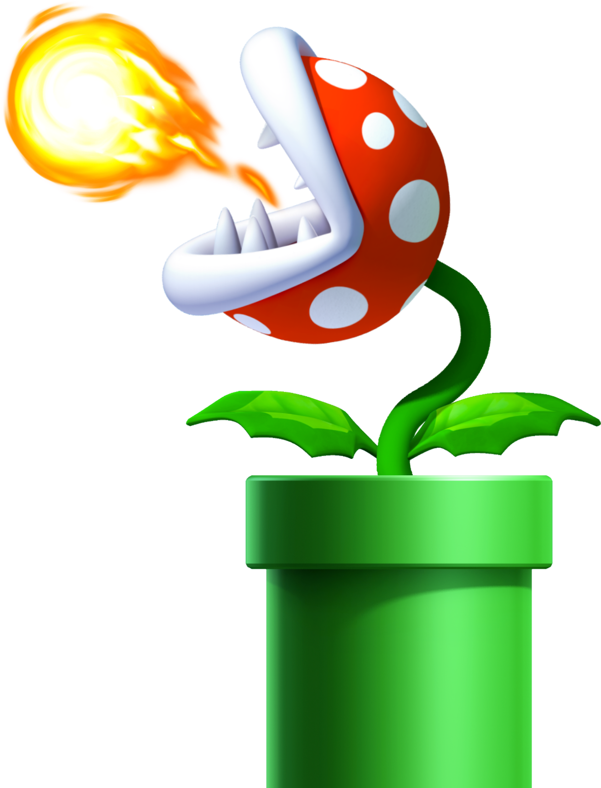 Venus Fire Trap Orig - New Super Mario Bros. U Wall Stickers (small) (1250x1620), Png Download
