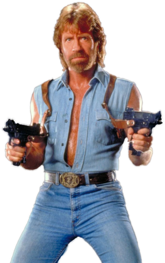 Chuck Norris Png - Usaf Chuck Norris Bumper Sticker Window Decal (406x558), Png Download