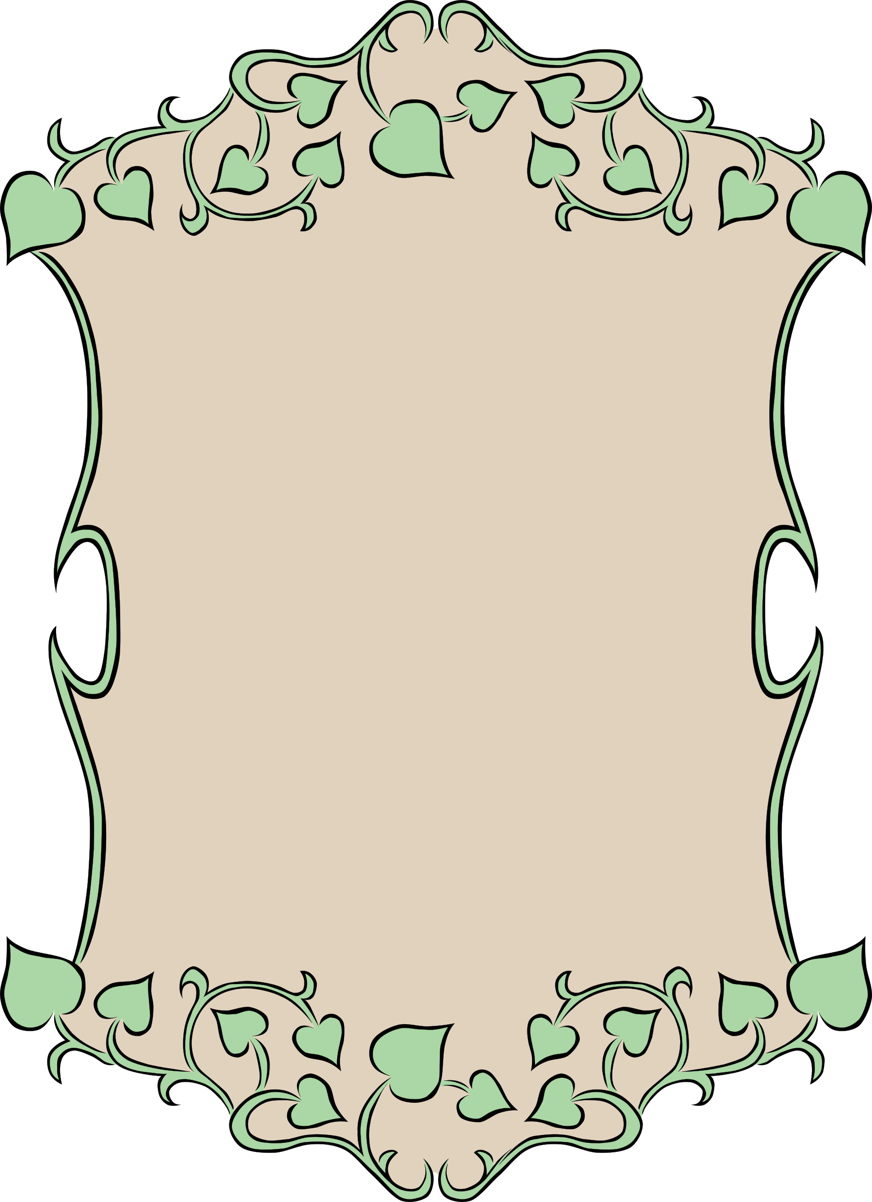 This Free Icons Png Design Of Garden Sign Ivy Border (1741x2400), Png Download