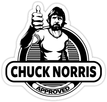 Chuck Norris - Chuck Norris Black And White (375x360), Png Download