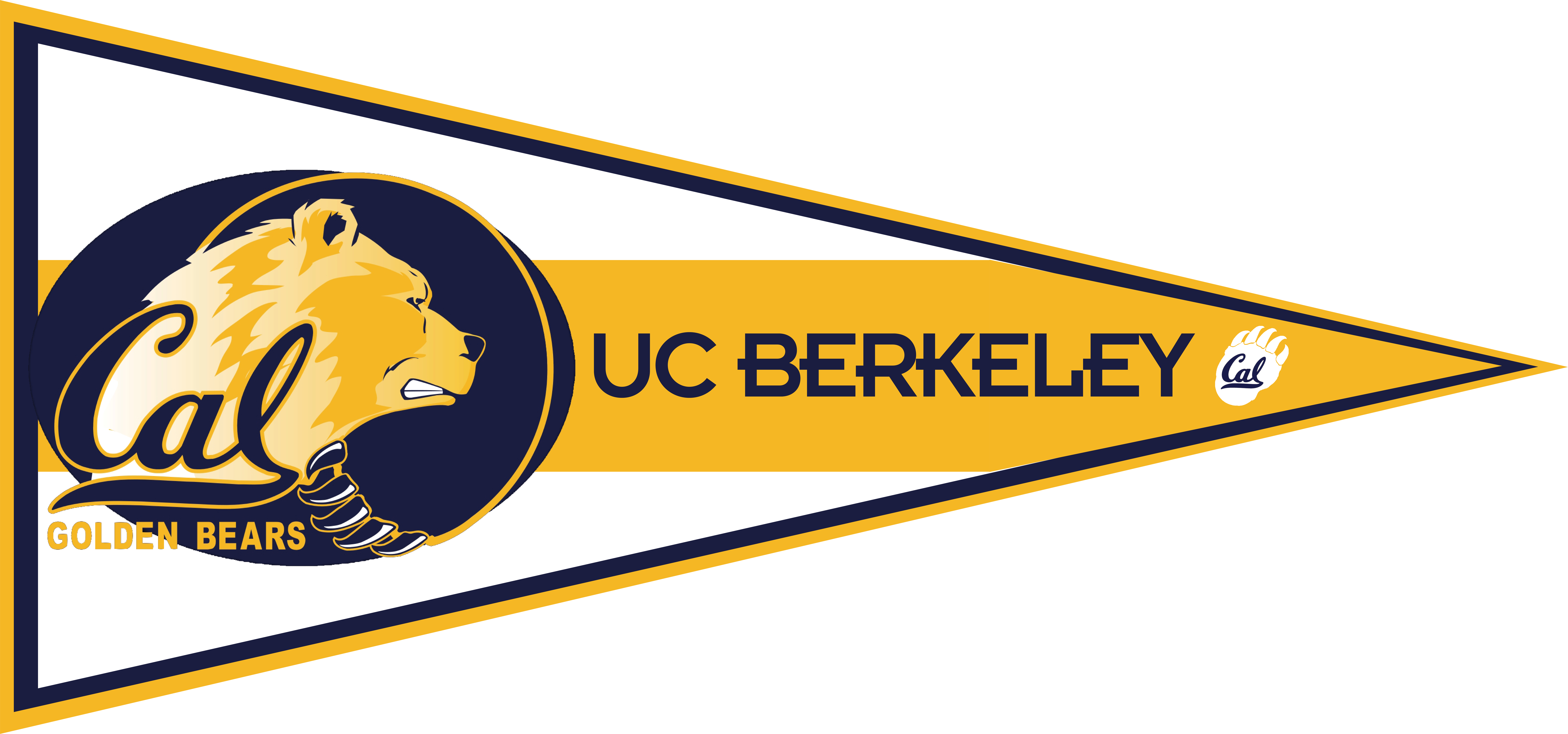 Uc Berkeley Pennant - Uc Berkeley Pennant 2017 (10000x4682), Png Download