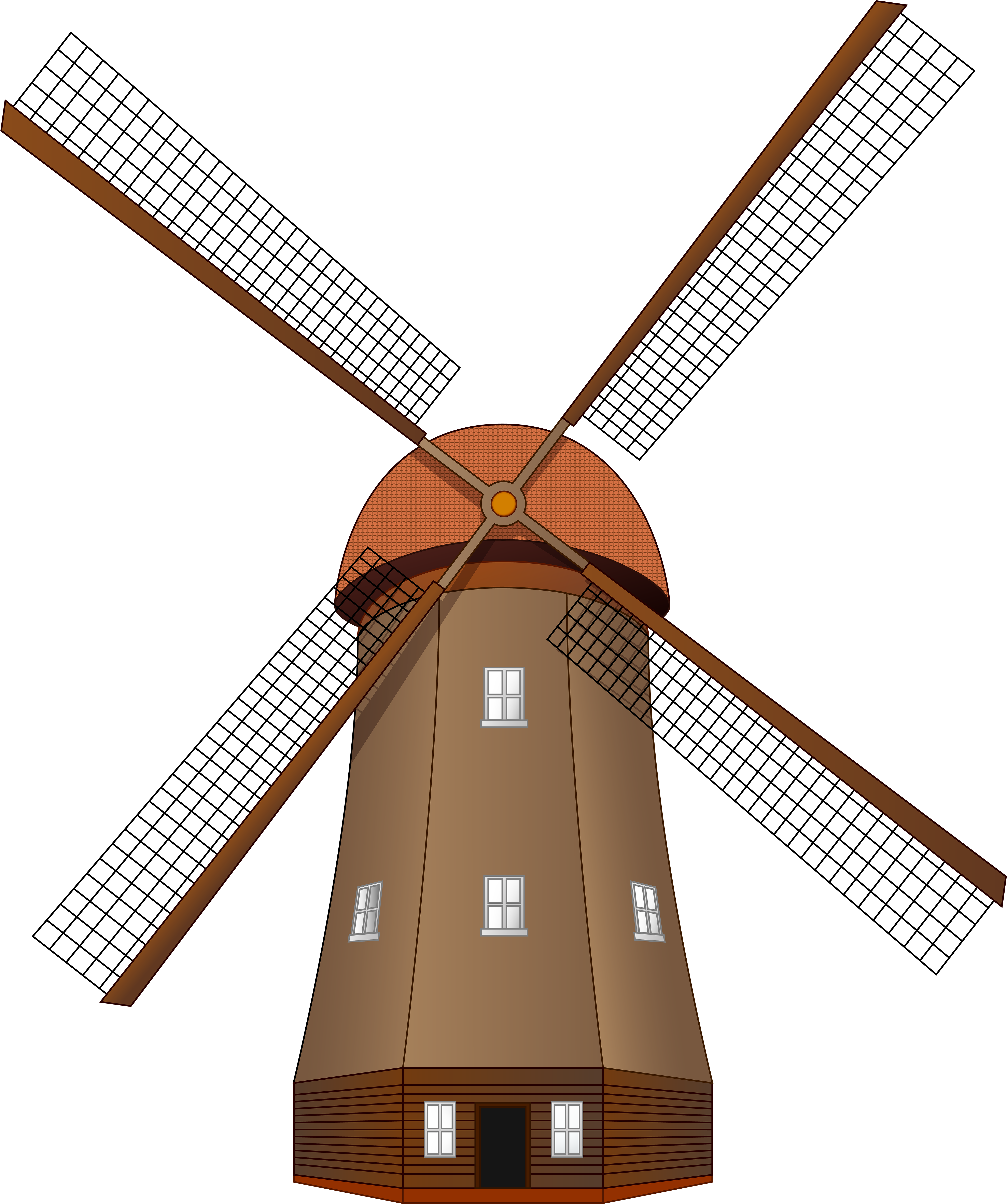 Windmill Large Png Clip Art - Windmill Clipart (5018x6000), Png Download