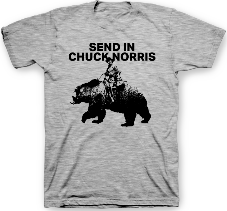 Send In Chuck Norris (727x676), Png Download