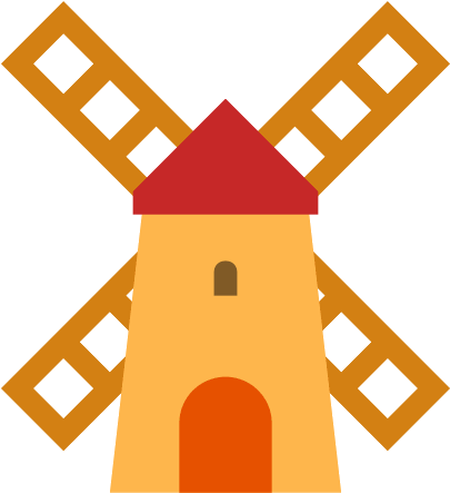 Windmill Icon (500x500), Png Download