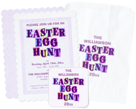 Pennant Easter Egg Hunt - Zazzle Colorful Easter Egg Hunt Pennant Tote Bag (476x508), Png Download