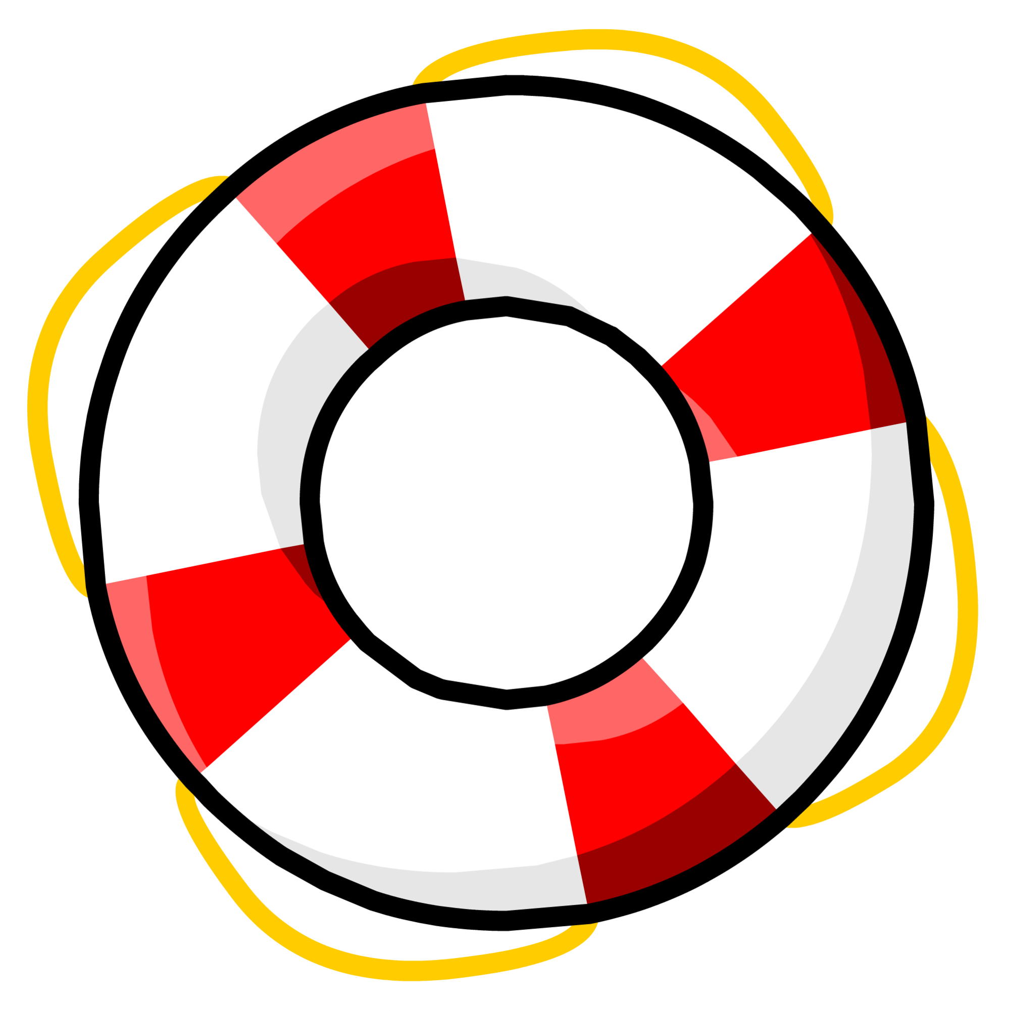 Life Ring Pin - Pins De Club Penguin (2000x2001), Png Download