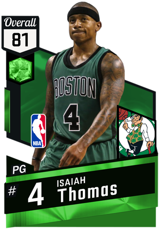 Isaiah Thomas 81 Overall - - Isaiah Thomas Basketball Card (325x475), Png Download