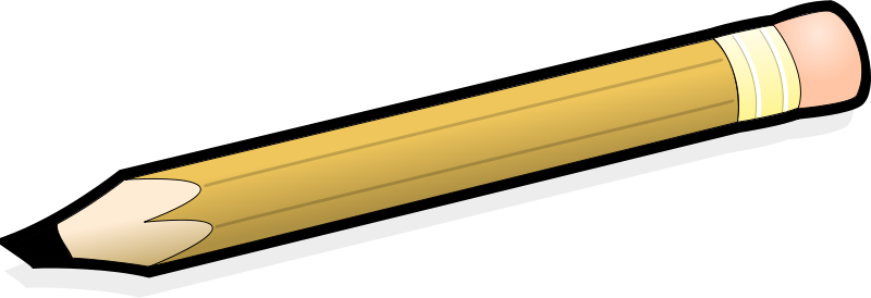 In The Clipart Pen - Crayon À Papier Dessin (800x274), Png Download
