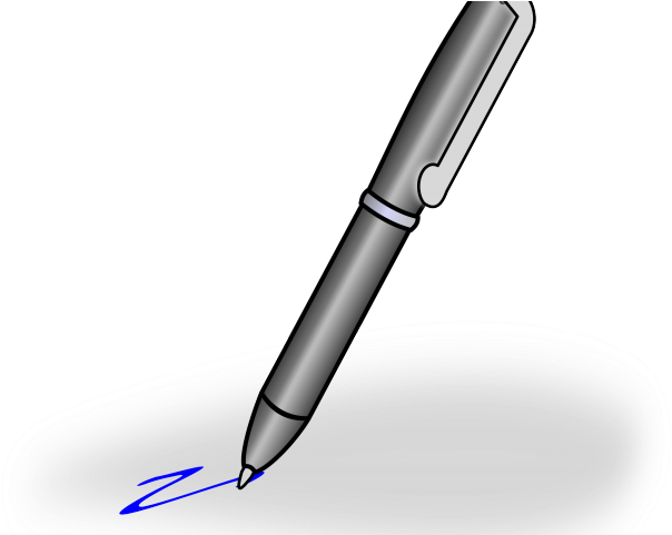 Pen Clipart Ballpen - Ballpen Clipart (640x480), Png Download
