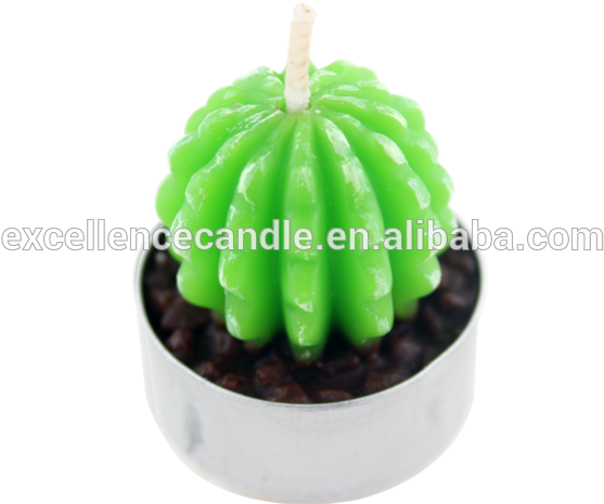 Wholesale Cute Shaped Cactus Candle Green Plant Candle - Candle (750x750), Png Download