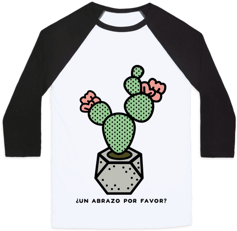 Cactus Hugs Baseball Tee - T Shirt Porco Rosso (484x484), Png Download