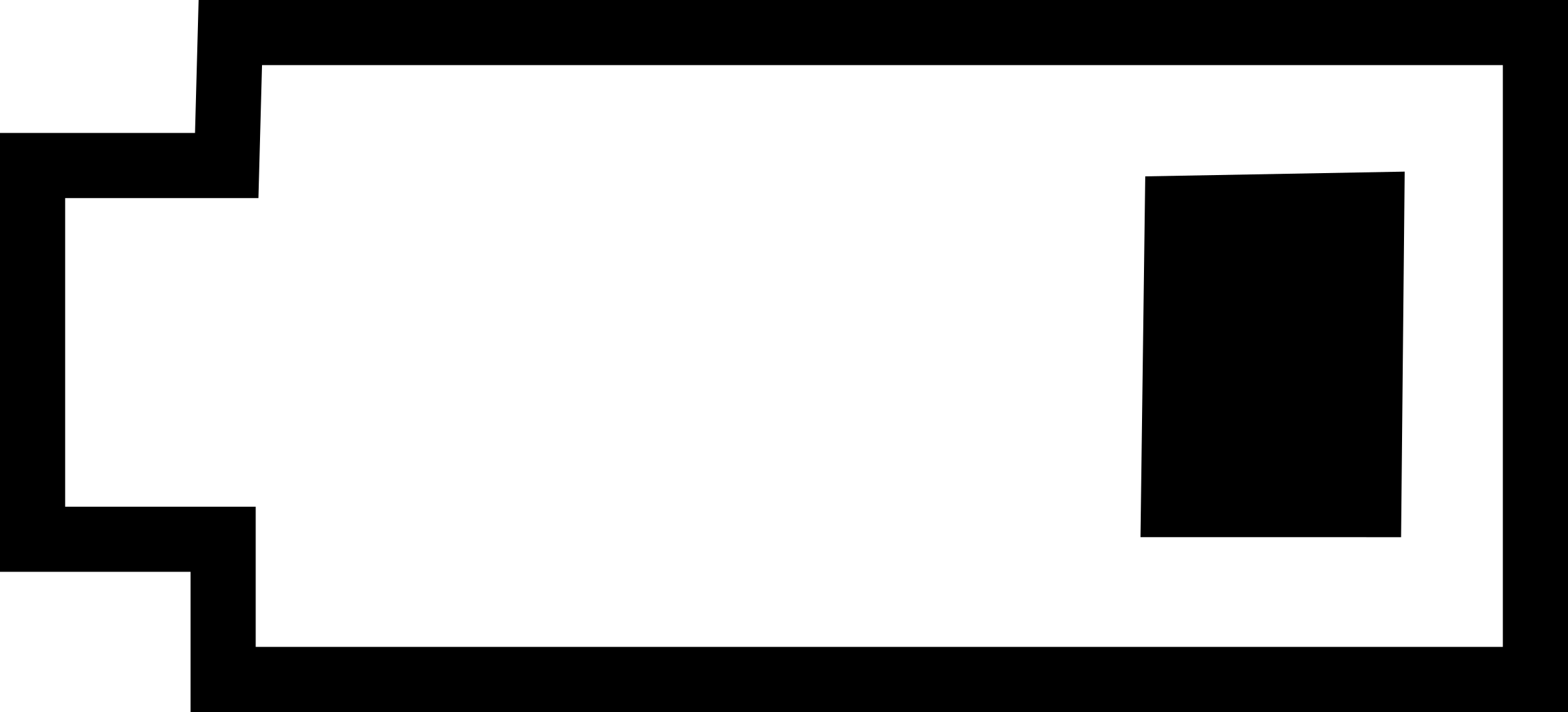 This Free Icons Png Design Of Battery Low (2400x1090), Png Download