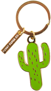 Enamel Keychain, Cactus - Child (360x397), Png Download