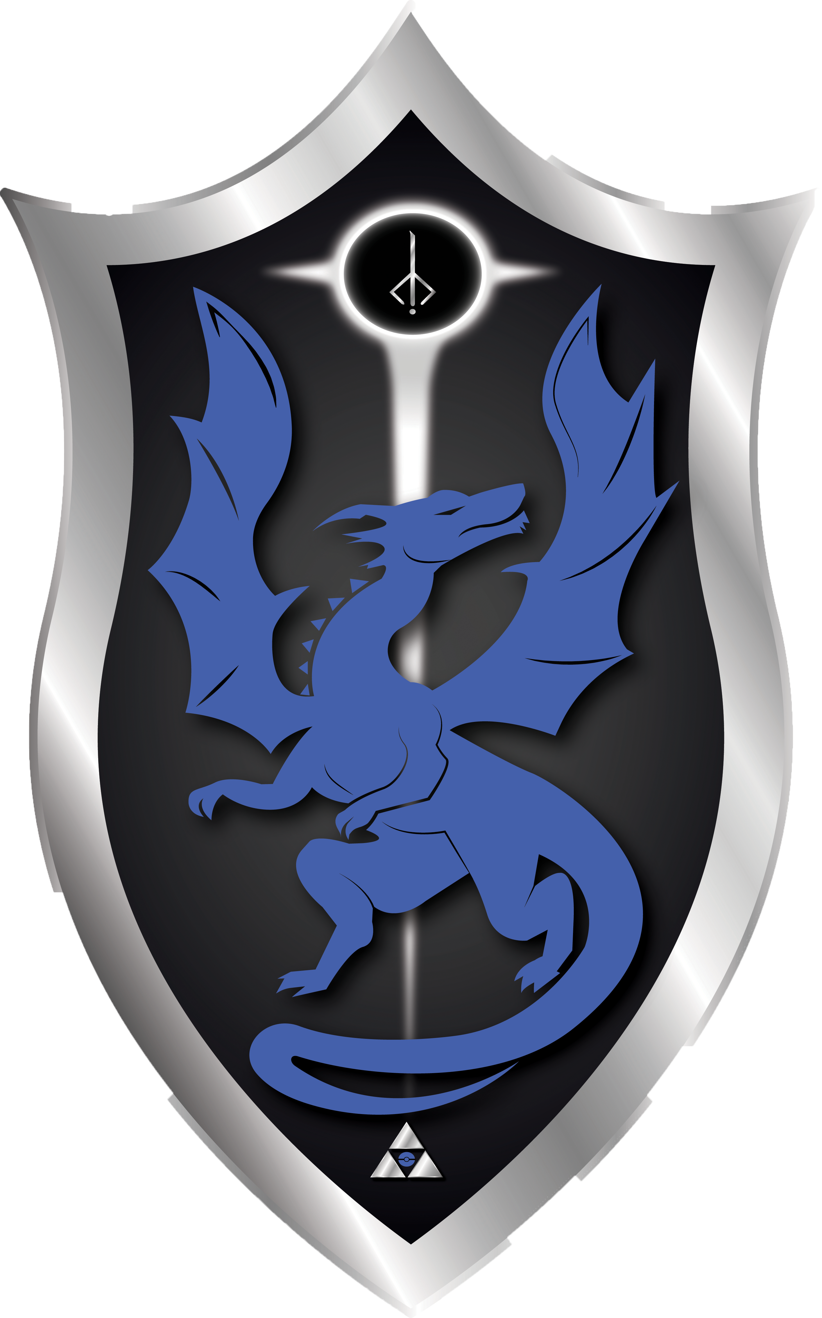 Blue Dragon Video Games - Emblem (2829x4537), Png Download