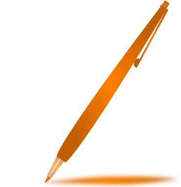 Clipart Freeuse Stock Orange Clip Art At Clker Com - Orange Pen Png Clipart (600x385), Png Download