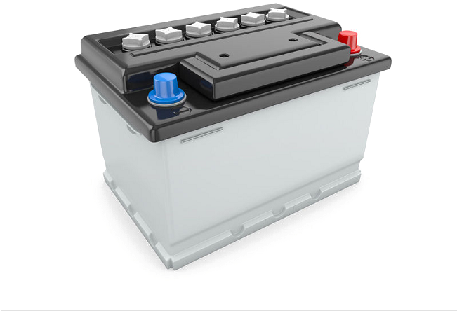 Automotive Battery Png Picture - Battery Car (650x487), Png Download
